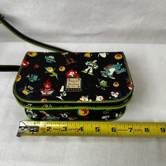 Dooney & Bourke 2020 Disney Pixar Black Crossbody Bag with Colorful Characters - Picture 6 of 9